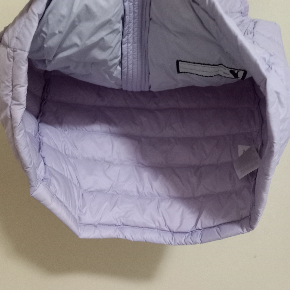 Eddie Bauer L 14 Girls Duck Down Puffer Zip Front Vest in Lilac Kids - Picture 3 of 11